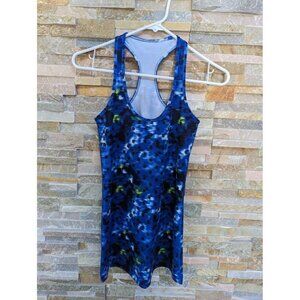 LULULEMON Tank Top Kanto Catch Me Windy Blossom Sapphire Blue Racerback Size 4